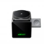 Statie de incarcare 3-in-1 Acefast E34, Compatibil cu MagSafe, Putere maxima 22.5W, 3A, Cablu USB-C integrat, Gri 3 - lerato.ro
