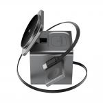 Statie de incarcare 3-in-1 Acefast E34, Compatibil cu MagSafe, Putere maxima 22.5W, 3A, Cablu USB-C integrat, Gri 6 - lerato.ro