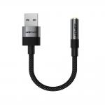 Adaptor audio Acefast J13, USB-A la Jack 3.5mm mama, Lungime 15cm, Negru 3 - lerato.ro
