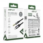Adaptor audio Acefast J11, USB-C la Jack 3.5mm tata, Lungime 1m, Negru 6 - lerato.ro