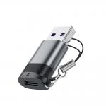 Adaptor USB-A la USB-C Acefast J8, 27W, 10 Gbps, Gri 4 - lerato.ro