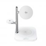 Stand incarcare 4-in-1 Acefast E39, Compatibil cu MagSafe, Putere maxima 25W, 3A, Lampa de veghe integrata, Intrare USB-C, Alb 3 - lerato.ro