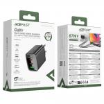 Incarcator retea Acefast A108, 67W, 3A, 2xUSB-C, 1x USB-A, Fast Charging, Negru 5 - lerato.ro