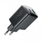 Incarcator retea Acefast A106, 45W, 3A, 1xUSB-C, 1x USB-A, Fast Charging, Negru 4 - lerato.ro