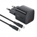 Incarcator retea Acefast A118, 30W, 3A, 1xUSB-C, Fast Charging, Cablu USB-C 1.2m inclus, Negru 3 - lerato.ro