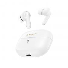 Casti telefoane, Casti wireless Acefast W7 TWS, ENC, Bluetooth 6.0, Autonomie 3h, Alb, lerato.ro