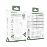Casti wireless Acefast W7 TWS, ENC, Bluetooth 6.0, Autonomie 3h, Alb 4 - lerato.ro