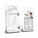 Casti audio Acefast L14, In-ear, Control pe fir, Jack 3.5mm, Lungime cablu 1.2m, Alb 7 - lerato.ro