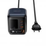 Incarcator retea Acefast Z10, 100W, 5A, 2xUSB-C, 1x USB-A, 1x Cablu USB-C, Fast Charging, Afisaj TFT, Negru 3 - lerato.ro