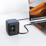 Incarcator retea Acefast Z10, 100W, 5A, 2xUSB-C, 1x USB-A, 1x Cablu USB-C, Fast Charging, Afisaj TFT, Negru 7 - lerato.ro