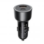 Incarcator auto Acefast B21, 1x USB-A, 1x USB-C, 75W, 3A, Fast Charging, Negru 3 - lerato.ro