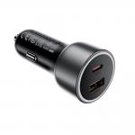 Incarcator auto Acefast B21, 1x USB-A, 1x USB-C, 75W, 3A, Fast Charging, Negru 4 - lerato.ro