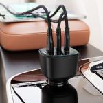 Incarcator auto Acefast B18, 1x USB-A, 2x USB-C, 200W, 5A, Fast Charging, Negru 7 - lerato.ro