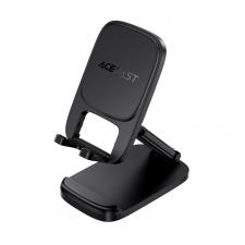 Suport telefon, Stand birou Acefast E45, Brat reglabil pe 2 axe, Pliabil, Negru, lerato.ro