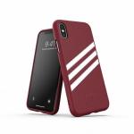 Carcasa Adidas Originals Moulded Case Suede compatibila cu iPhone X / XS, Burgundy 4 - lerato.ro