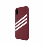 Carcasa Adidas Originals Moulded Case Suede compatibila cu iPhone X / XS, Burgundy 3 - lerato.ro