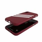 Carcasa Adidas Originals Moulded Case Suede compatibila cu iPhone X / XS, Burgundy 10 - lerato.ro
