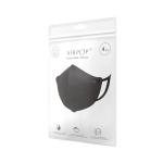 Set 4 Masti de protectie reutilizabile AirPop Pocket, 5 straturi, Negru