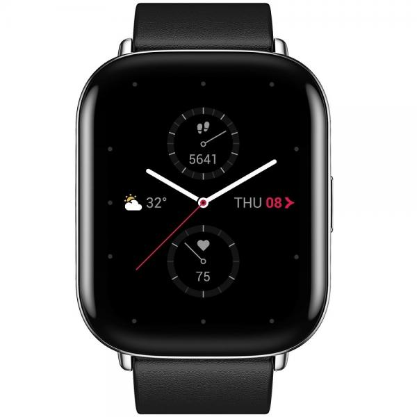 Ceas smartwatch Amazfit Zepp E, 188 mAh, Bluetooth 5.0, Display patrat, Polar Black