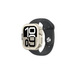 Carcasa AmazingThing Titan Pro compatibila cu Apple Watch 11 46mm, Titanium