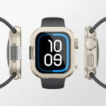 Carcasa AmazingThing Titan Pro compatibila cu Apple Watch 11 46mm, Titanium 3 - lerato.ro