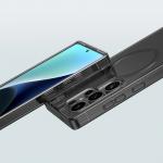 Husa Minimal Mag AmazingThing cu Magnetic Ring compatibila cu Samsung Galaxy S25 Ultra Negru 7 - lerato.ro