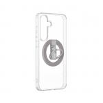 Husa Minimal Air AmazingThing cu Magnetic Ring Holder compatibila cu Samsung Galaxy S25 Transparent 6 - lerato.ro