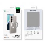 Husa Minimal Air AmazingThing cu Magnetic Ring Holder compatibila cu Samsung Galaxy S25 Transparent 7 - lerato.ro