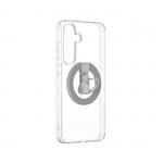 Husa Minimal Air AmazingThing cu Magnetic Ring Holder compatibila cu Samsung Galaxy S25 Plus Transparent 6 - lerato.ro