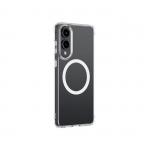 Husa Minimal Mag AmazingThing cu Magnetic Ring compatibila cu Samsung Galaxy S25 Edge Transparent 4 - lerato.ro