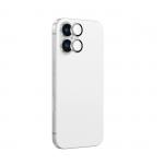 Folie sticla AmazingThing AR din aluminiu cu 2 lentile si rama pentru camera compatibil cu Iphone 16 / Iphone 16 Plus Alb 2 - lerato.ro