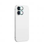 Folie sticla AmazingThing AR din aluminiu cu 2 lentile și ramă pentru cameră compatibil cu Iphone 16 / Iphone 16 Plus Verde 2 - lerato.ro