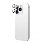 Folie sticla AmazingThing AR din aluminiu cu 3 lentile si rama pentru camera compatibil cu Iphone 16 Pro / Iphone 16 Pro Max Argintiu 4 - lerato.ro