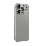 Folie sticla AmazingThing AR din aluminiu cu 3 lentile si rama pentru camera compatibil cu Iphone 16 Pro / Iphone 16 Pro Max Gri 2 - lerato.ro