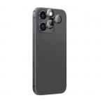 Folie sticla AmazingThing AR din aluminiu cu 3 lentile si rama pentru camera compatibil cu Iphone 16 Pro / Iphone 16 Pro Max Negru 2 - lerato.ro