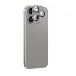 Folie sticla camera foto AmazingThing compatibila cu iPhone 16 Pro / 16 Pro Max Gri 2 - lerato.ro