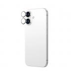 Folie sticla AmazingThing AR din aluminiu cu 2 lentile si rama pentru camera compatibil cu Iphone 16 / Iphone 16 Plus Transparent 4 - lerato.ro