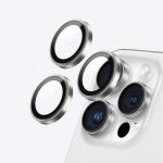 Folie sticla AmazingThing AR din aluminiu cu 3 lentile si rama pentru camera compatibil cu Iphone 16 Pro / Iphone 16 Pro Max Transparent 5 - lerato.ro