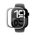 Carcasa cu protectie ecran AmazingThing Radix compatibila cu Apple Watch 10 42mm Transparent 4 - lerato.ro