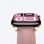 Curea piele AmazingThing Class Band compatibila cu Apple Watch/7/8/9/10/Ultra/Ultra2 45/46/49mm Roz 6 - lerato.ro