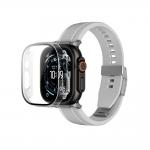 Carcasa cu protectie ecran AmazingThing Radix compatibila cu Apple Watch Ultra 3 49mm, Transparent 2 - lerato.ro