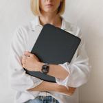 Husa AmazingThing Minimal BasicBag compatibila cu Macbook Neo 13 inch, Negru 5 - lerato.ro