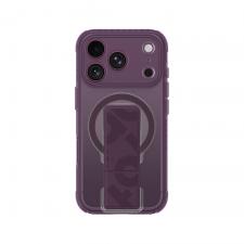 Husa AmazingThing Titan Pro Lens cu MagSafe si Stand compatibila cu iPhone 18 Pro, Burgundy