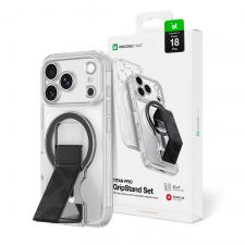 Husa AmazingThing Titan Pro Lens cu MagSafe si Stand compatibila cu iPhone 18 Pro, Transparent