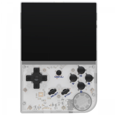 Consola portabila Anbernic RG35XX, ARM Cortex-A9, PowerVR SGX544MP, 256MB RAM DDR3, 64GB, Display IPS 3.5 inch, Gri / Transparent