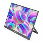 Monitor portabil ANMITE A185W03, IPS, 18.5 inch, 1920 × 1080, 120Hz, Difuzor integrat, Negru 2 - lerato.ro