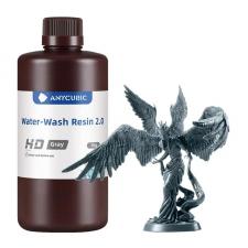 Imprimante 3D si accesorii, Rasina AnyCubic Water-Wash 2.0 HD pentru imprimante 3D, 1kg, Gri, lerato.ro