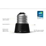 Adaptor smart Anyware cu senzor de temperatura / umiditate / sunet. Control luminozitate, WiFi, E27 / E14, Negru 8 - lerato.ro