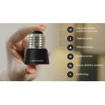 Adaptor smart Anyware cu senzor de temperatura / umiditate / sunet. Control luminozitate, WiFi, E27 / E14, Negru 6 - lerato.ro