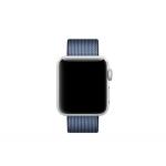 Curea Apple Woven Nylon Band compatibila cu Apple Watch 42/44/45mm, Albastru 3 - lerato.ro